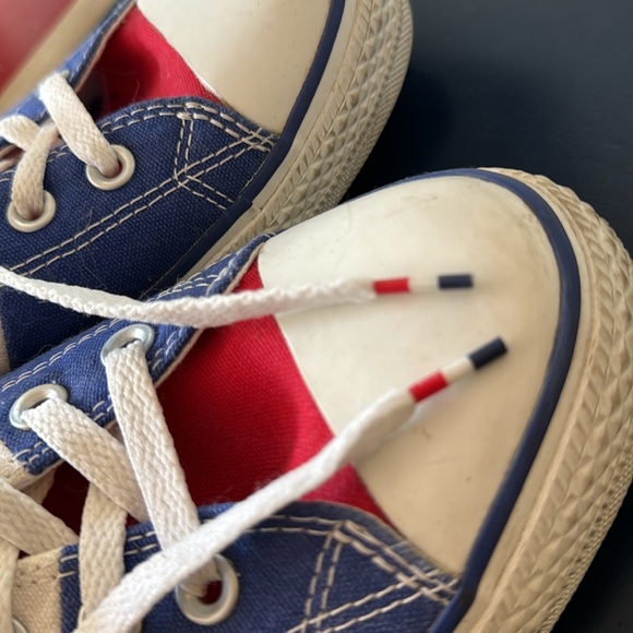 Converse All-Stars patriotic red white & blue - hardly worn excellent condition - Picture 8 of 12